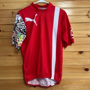 Hot Shoppe Designs Puma Cannondale Red Cycling Jersey XL